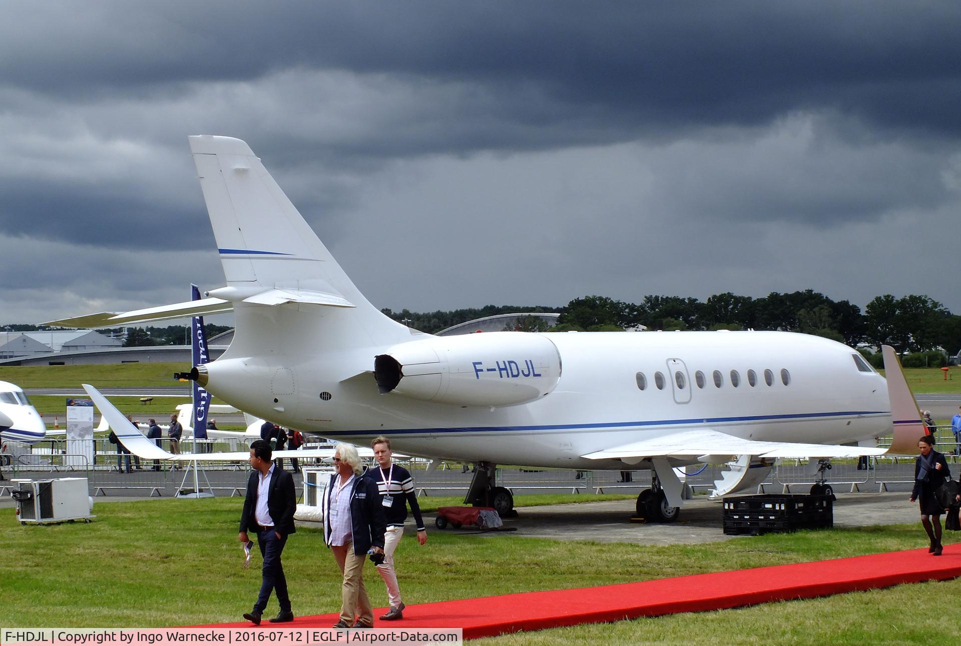 F-HDJL, 2009 Dassault Falcon 2000LX C/N 161, Dassault Falcon 2000LX at Farnborough International 2016