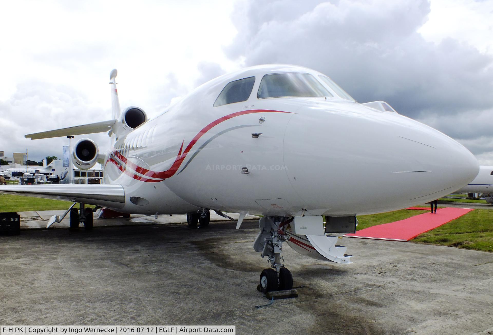 F-HIPK, 2015 Dassault Falcon 7X C/N 258, Dassault Falcon 7X at Farnborough International 2016