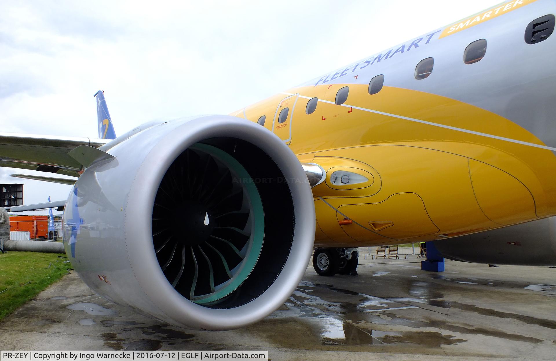 PR-ZEY, 2016 Embraer 190-E2 (ERJ-190-300) C/N 19020001, EMBRAER E190-E2 at Farnborough International 2016