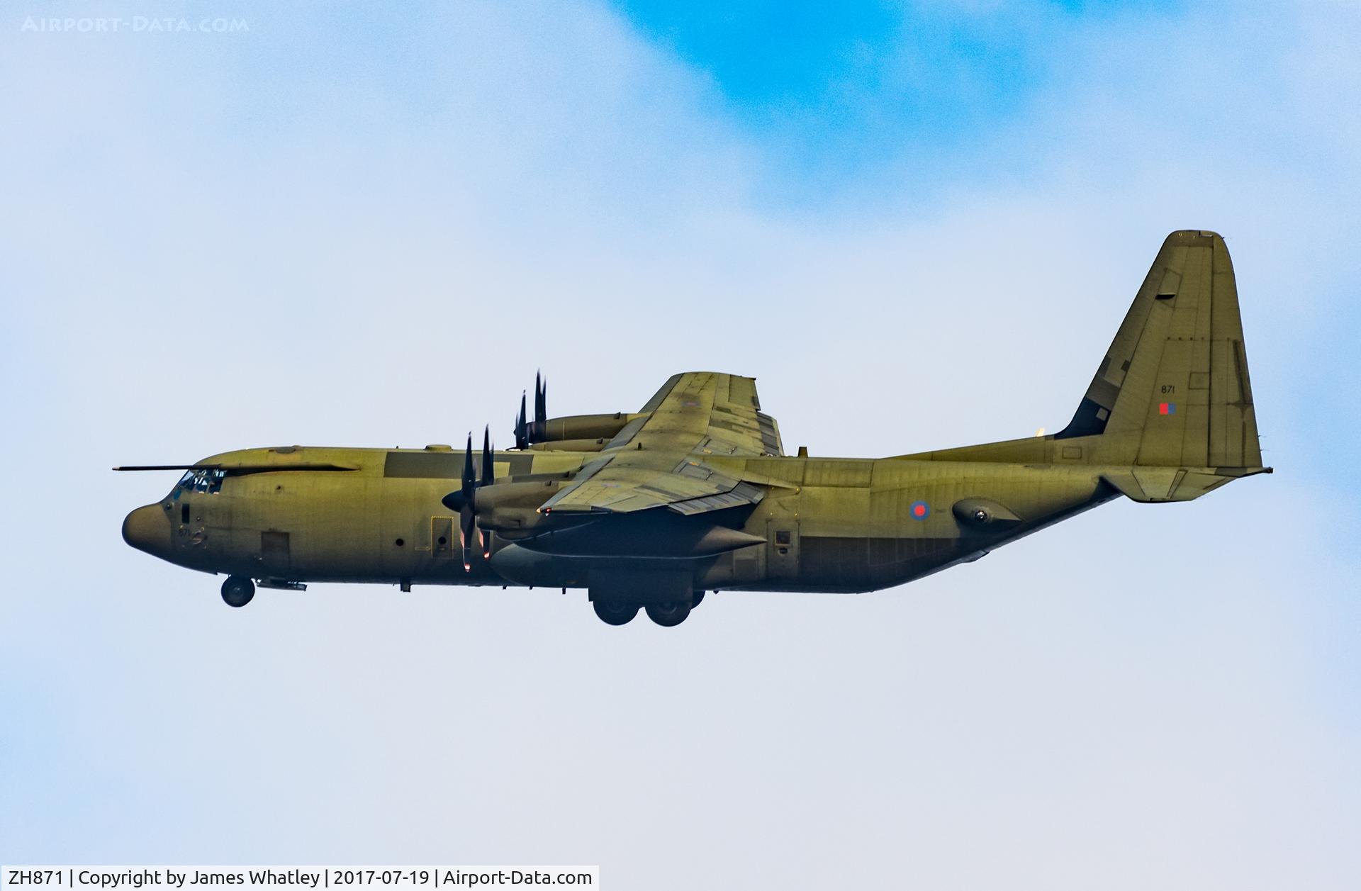 ZH871, 1997 Lockheed Martin C-130J-30 Hercules C.4 C/N 382-5446, Salisbury Plain summer evening circles and landings