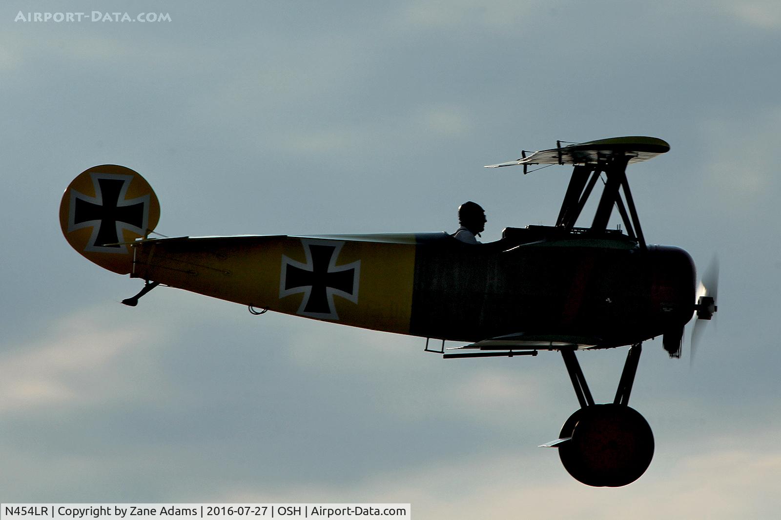 N454LR, Fokker Dr.1 Triplane Replica C/N 2079, At the 2016 EAA AirVenture - Oshkosh, Wisconsin