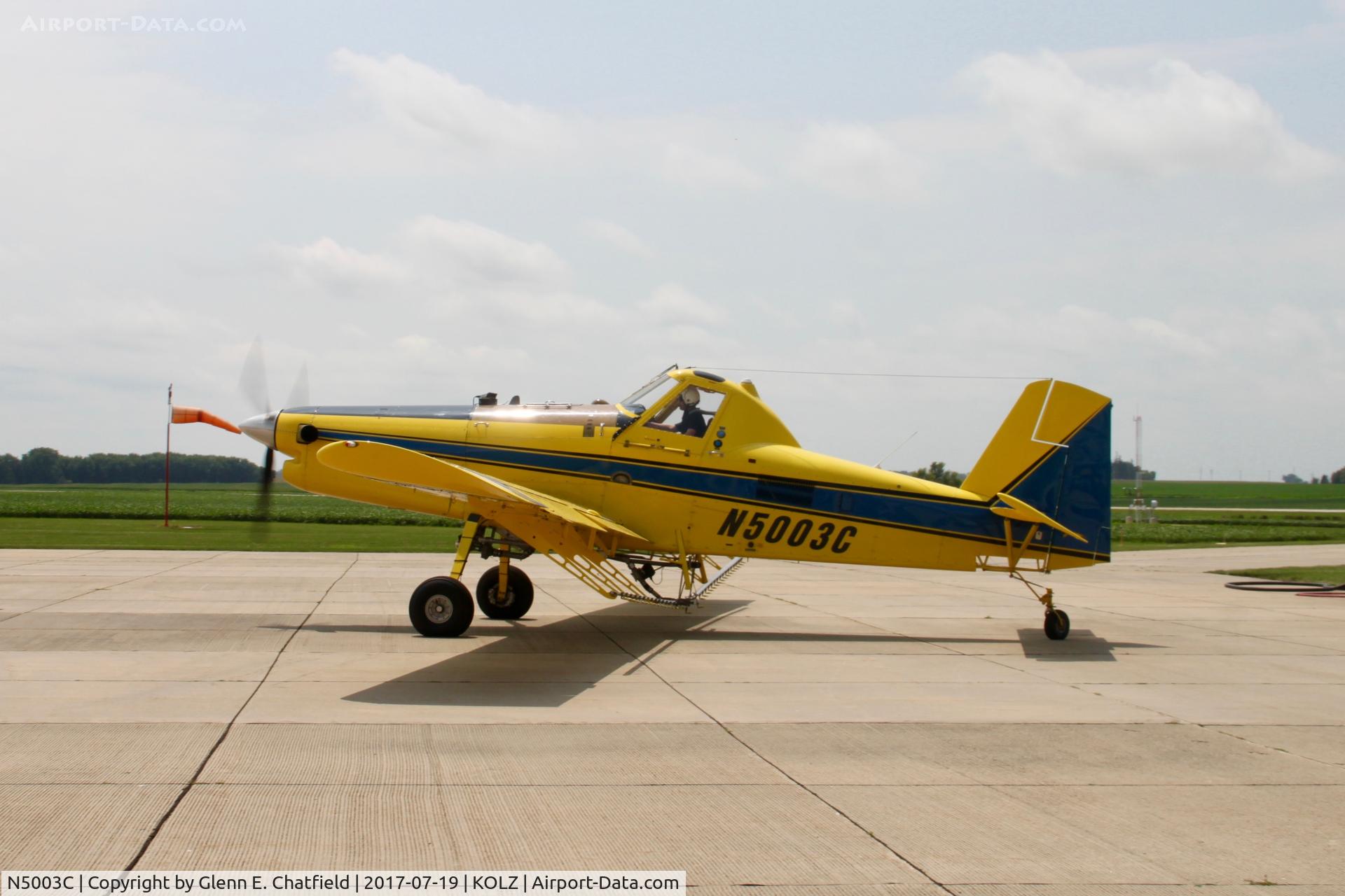 N5003C, 1996 Air Tractor AT-502B C/N 502B-0396, Taxiing out for work