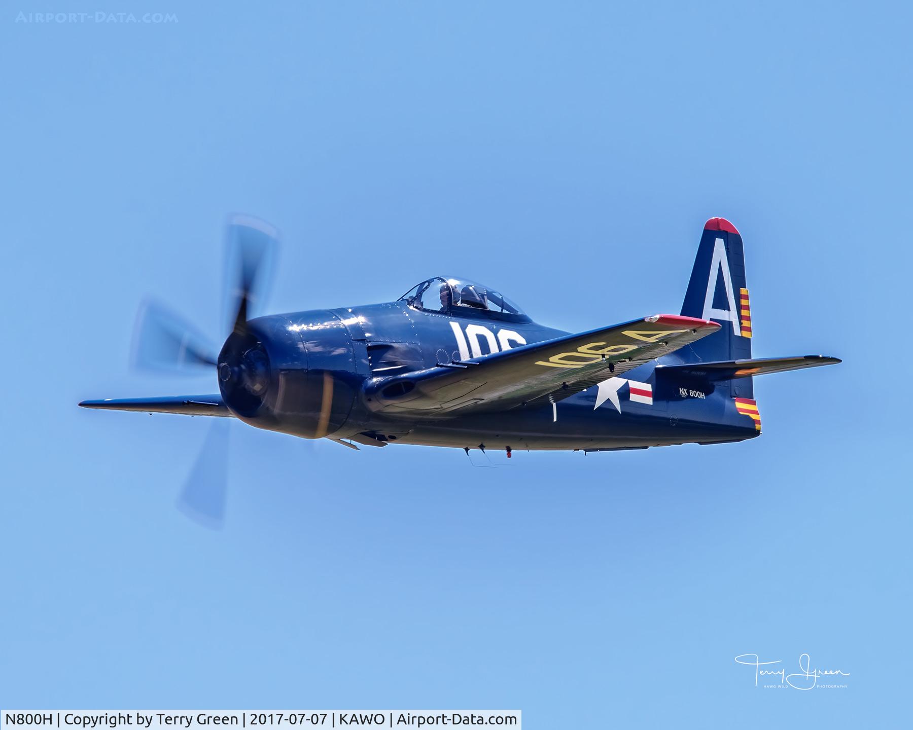 N800H, 1949 Grumman F8F-2 (G58) Bearcat C/N D.1126, 2017 ARLINGTON FLY-IN