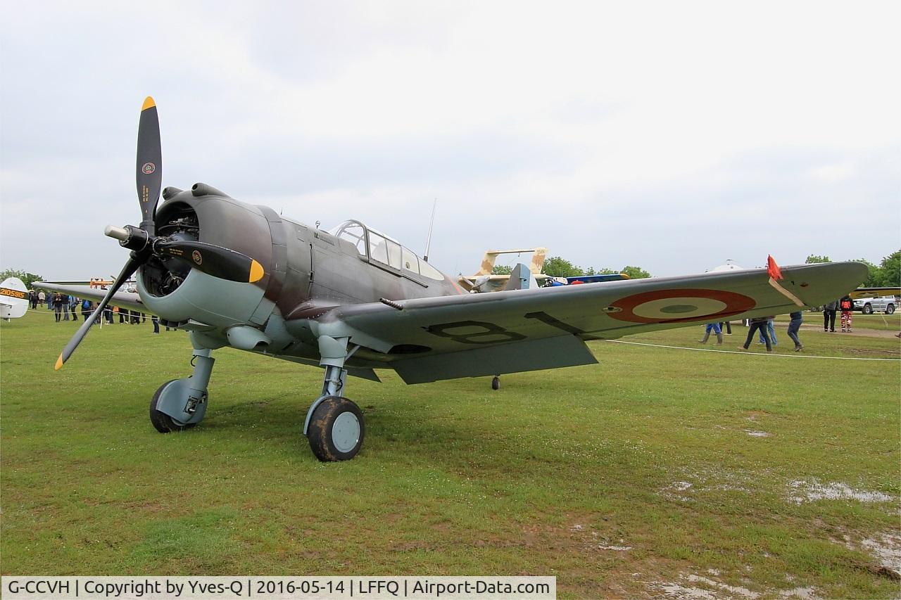 G-CCVH, 1939 Curtiss H-75A-1 C/N 12881, Curtiss H-75A-1, Static display, La Ferté-Alais airfield (LFFQ) Airshow 2016
