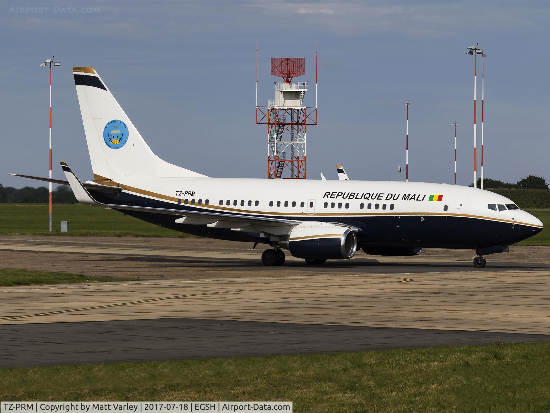 TZ-PRM, 1999 Boeing 737-7BC C/N 30328, Taxiing to the Eastern Apron @ NWI....