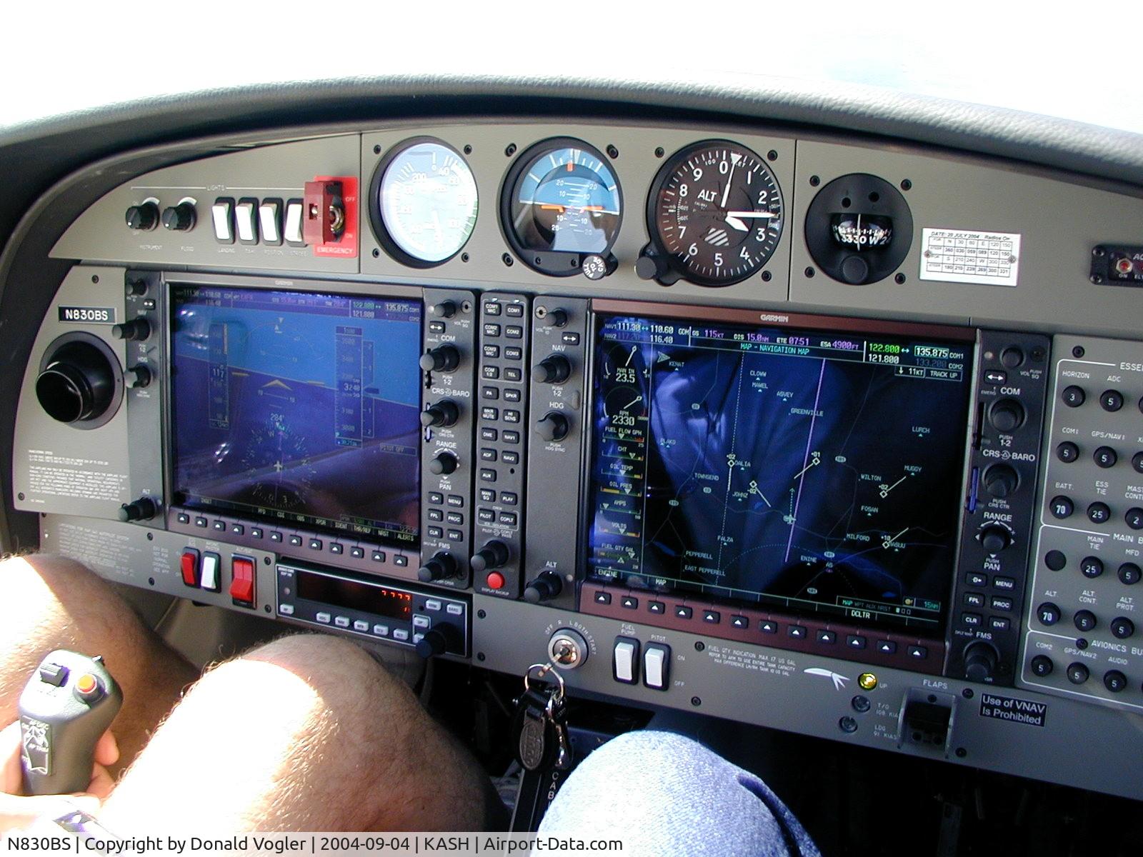 N830BS, 2004 Diamond DA-40 Diamond Star C/N 40.395, G1000 Panel on N830BS