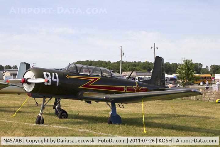 N457AB, 1971 Nanchang CJ-6 C/N 1232004, Nanchang China CJ-6 CN 1232004, N457AB