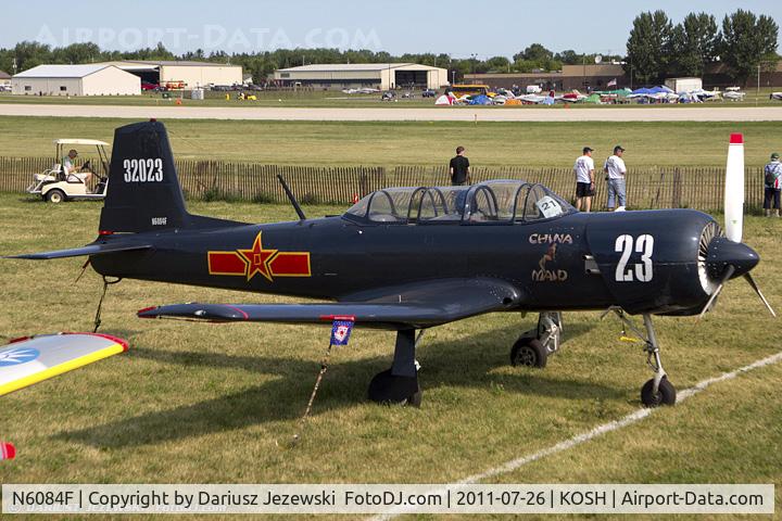 N6084F, 1977 Nanchang CJ-6 C/N 3732023, Nanchang China CJ-6 China Maid CN 3732023, N6084F