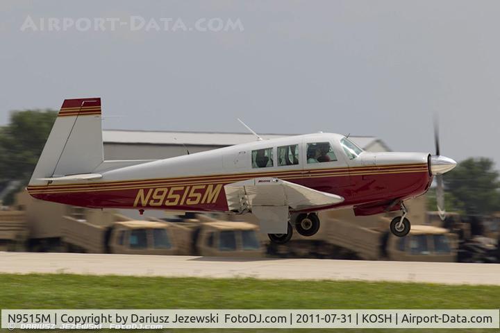 N9515M, 1966 Mooney M20F Executive C/N 670092, ooney M20F Executive CN 670092, N9515M