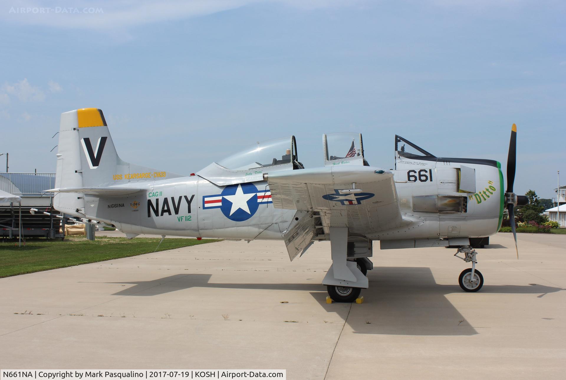 N661NA, 1957 North American T-28C Trojan Trojan C/N 226-238 (140661), North American T-28C