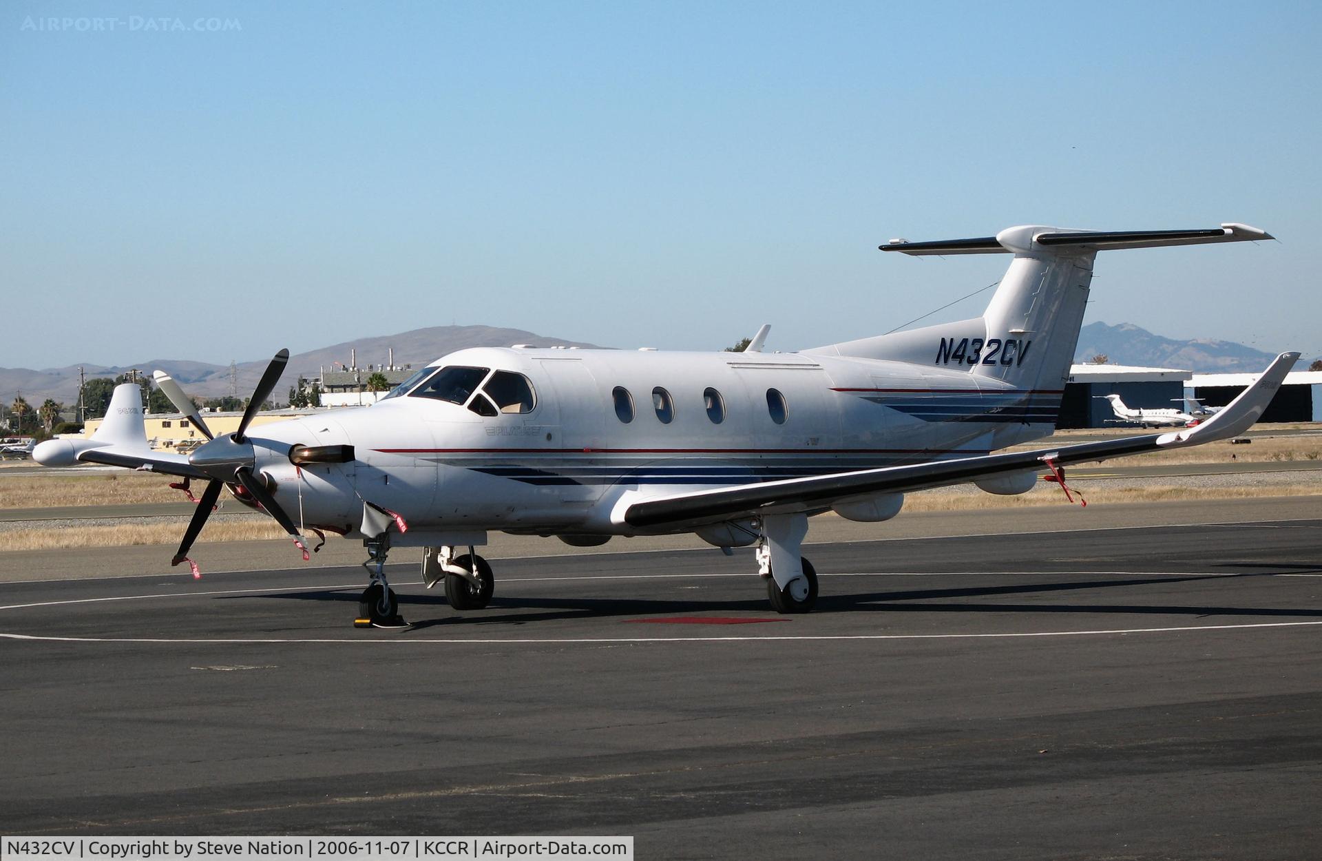 N432CV, 1995 Pilatus PC-12/45 C/N 119, 1995 Pilatus PC-12/45 on Pacific States Aviation ramp @ Concord, CA