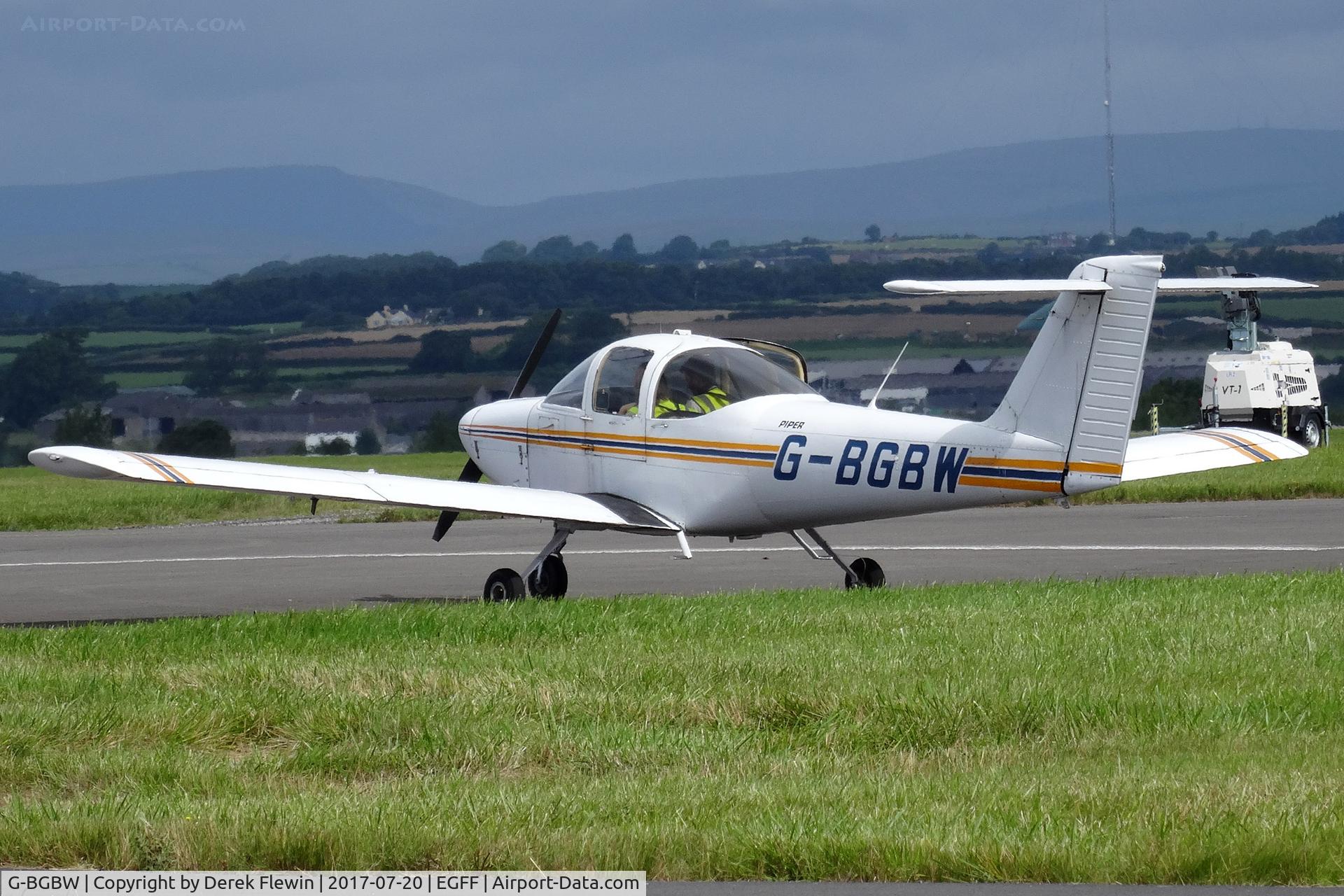 G-BGBW, 1978 Piper PA-38-112 Tomahawk Tomahawk C/N 38-78A0670, Tomahawk, Tollerton Nottinghamshire based, seen parked up.