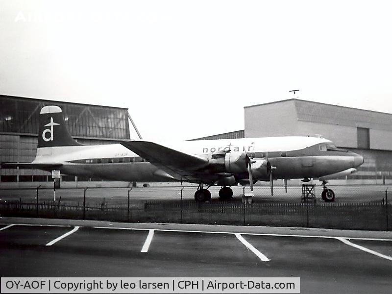 OY-AOF, 1946 Douglas DC-6 C/N 42857, Copenhagen 1964