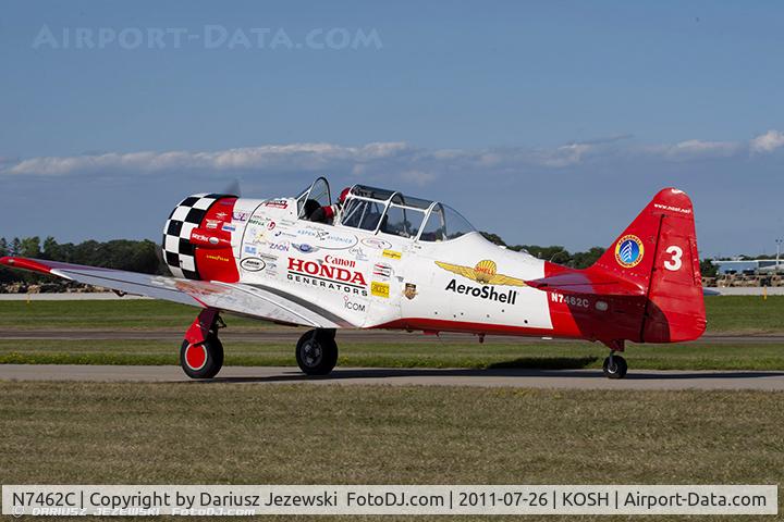 N7462C, North American AT-6B Texan C/N 121-43211, North American AT-6 Texan CN 121-43211, N7462C