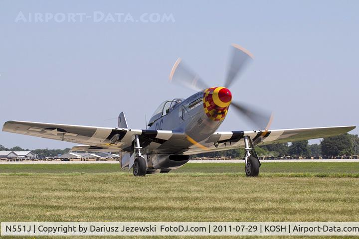 N551J, 1957 North American P-51D Mustang C/N 44-74230, North American P-51D Mustang Gentleman Jim CN 44-74230, NL551J