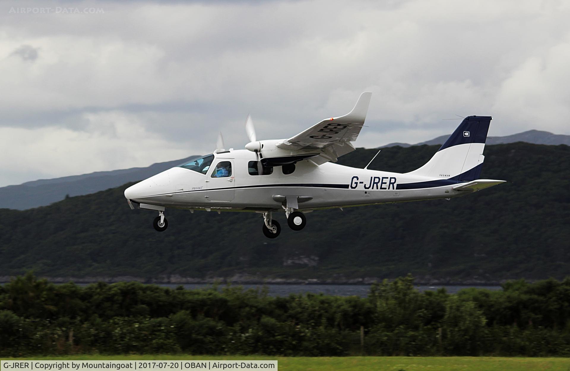 G-JRER, 2017 Tecnam P-2006T C/N 194, Landing Oban R19