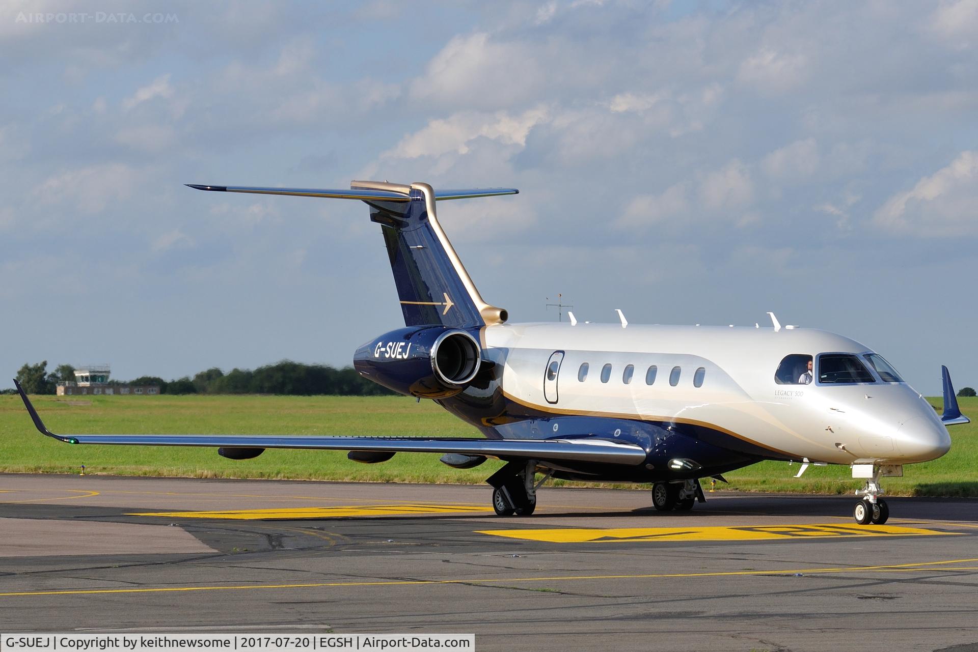 G-SUEJ, 2016 Embraer EMB-550 Legacy 500 C/N 55000042, Regular Visitor.