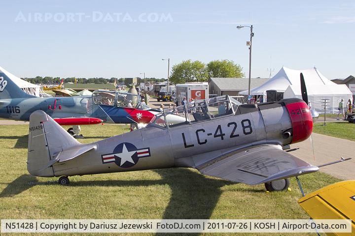 N51428, 1957 North American AT-6C C/N 51429, North American AT-6C Texan CN 51429, N51428