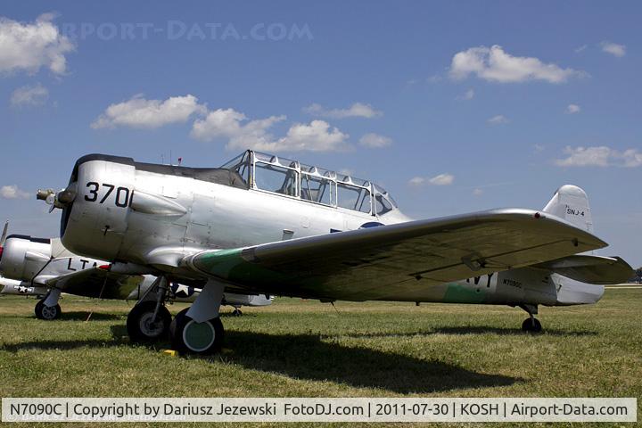 N7090C, North American SNJ-4 Texan C/N 88-13370, North American SNJ-4 Texan CN 88-13370, N7090C