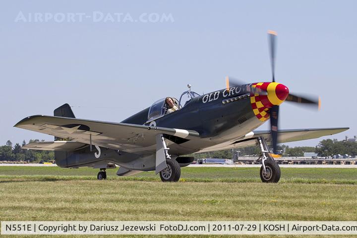 N551E, 1943 North American P-51B-1NA Mustang C/N 102-24700, North American P-51B Mustang Old Crow CN 44-74774, N551E