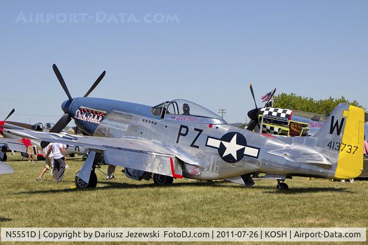 N5551D, North American P-51D Mustang C/N 124-48258 (45-11495), North American P-51D Mustang Little Rebel CN 45-11495, N5551D
