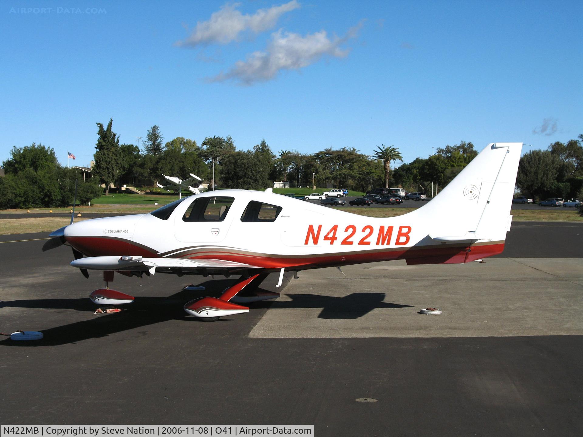 N422MB, 2006 Columbia Aircraft Mfg LC41-550FG C/N 41631, 2006 Columbia Aircraft Mfg LC41-550FG in for pre-delivery mods @ WATTS-Woodland, CA (re-registered N714AK 2007-02-22)