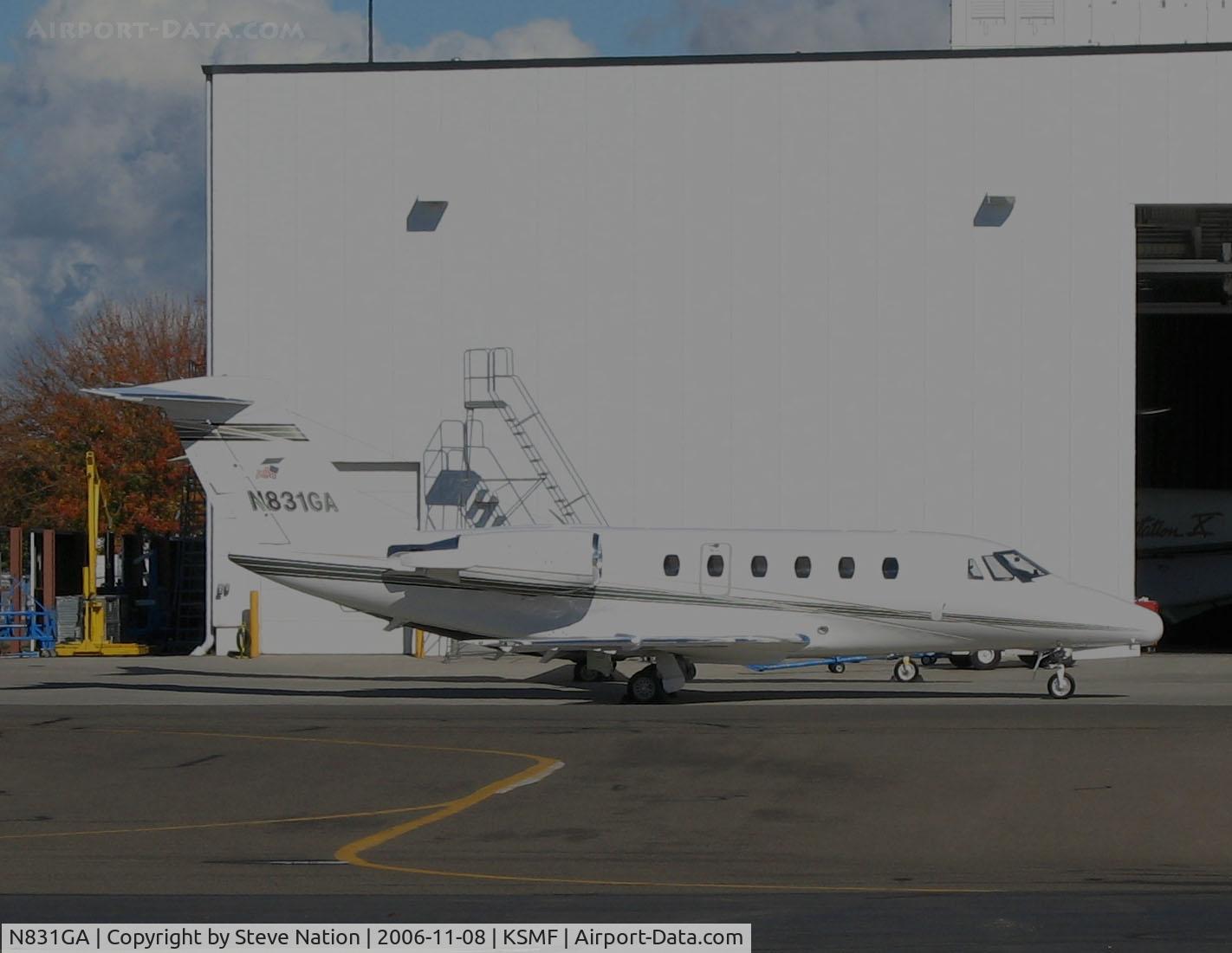 N831GA, 1990 Cessna 650 Citation C/N 650-0194, 1990 Cessna 650 at Cessna Citation facility @ Sacramento Intl Airport, CA