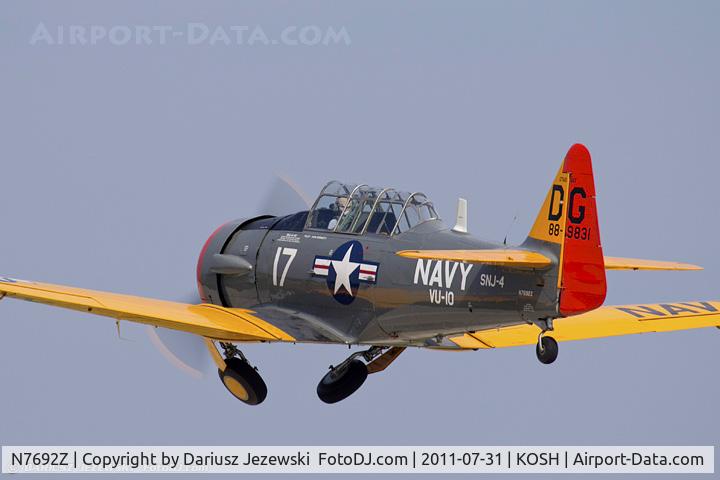 N7692Z, 1942 North American SNJ-4 Texan C/N 88-9831, North American SNJ-4 Texan CN 889831, N7692Z