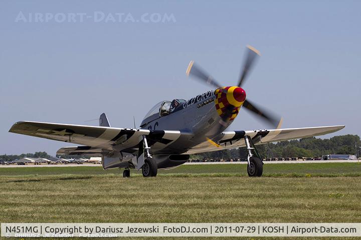 N451MG, 1944 North American P-51D Mustang C/N 44-74774, North American P-51D Mustang Old Crow CN 44-74774, NL451MG