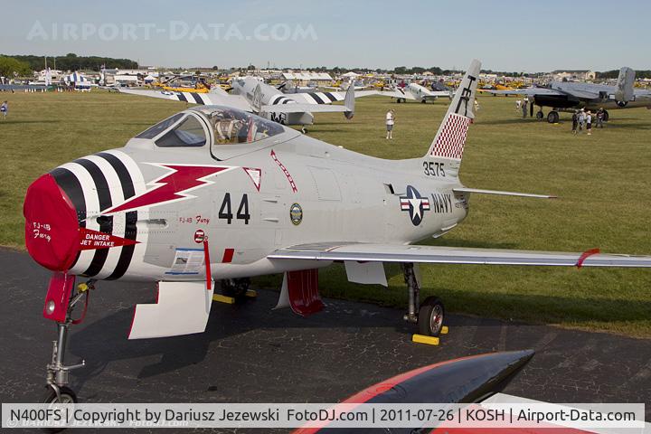 N400FS, 1958 North American AF-1E Fury C/N 244-83, North American FJ-4B Fury CN 143575 - Dr. Rich Sugden, N400FS