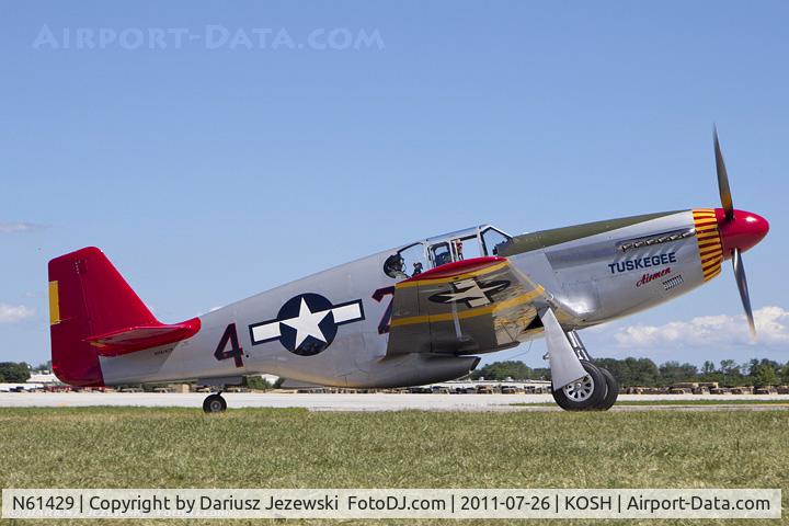 N61429, 1942 North American P-51C Mustang C/N 103-26199, North American P-51C Mustang Tuskegee Airman CN 103-26199, NX61429