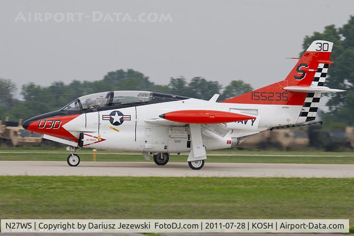 N27WS, North American T-2B Buckeye C/N 310-30, North American T-2B Buckeye CN 1155235, N27WS