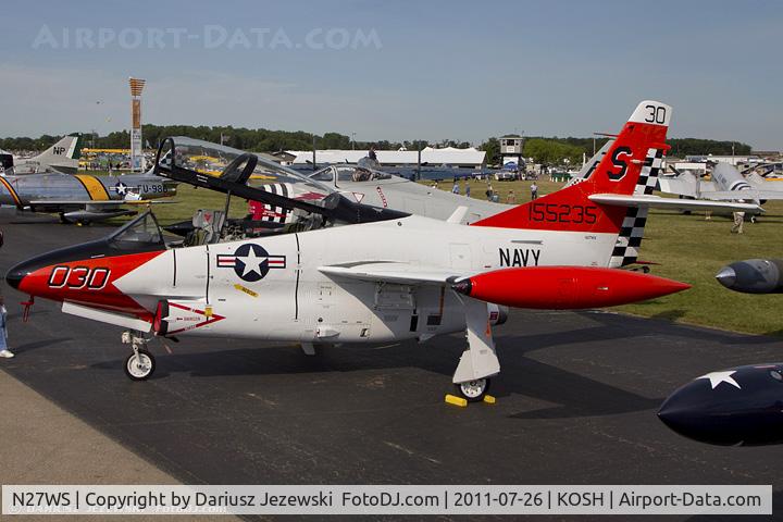 N27WS, North American T-2B Buckeye C/N 310-30, North American T-2B Buckeye CN 1155235, N27WS