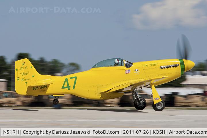 N51RH, North American P-51D Mustang C/N 44-74739, North American P-51D Mustang Ole Yeller CN 44-74739, N51RH