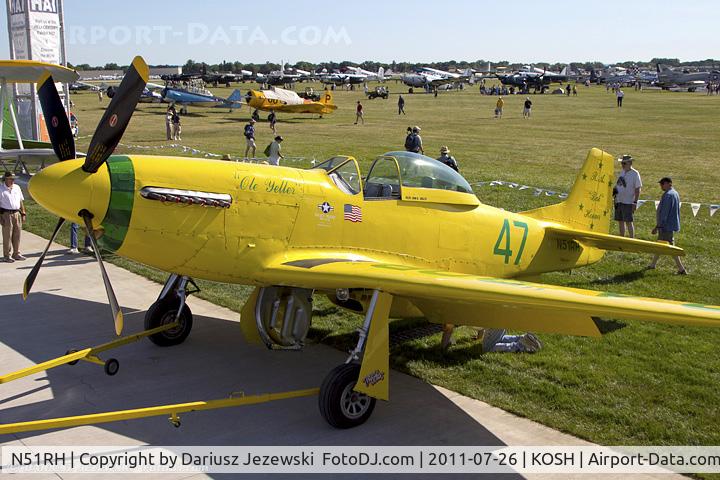 N51RH, North American P-51D Mustang C/N 44-74739, North American P-51D Mustang Ole Yeller CN 44-74739, N51RH