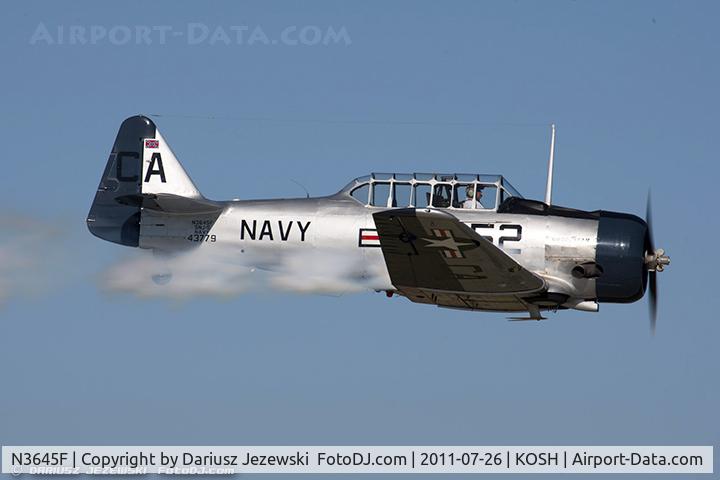 N3645F, 1943 North American SNJ-5 Texan Texan C/N 43779, North American SNJ-5 Texan CN 43779, N3645F