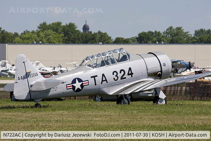 N722AC, North American AT-6G Texan C/N 168-346 (49-3242), North American AT-6G Texan CN 49-3242, N722AC