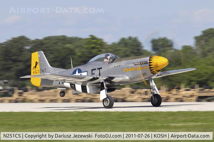 N251CS, North American F-51D Mustang C/N 44-74977N, North American F-51D Mustang “Charlotte's Chariot II” CN 44-74977N, N251CS