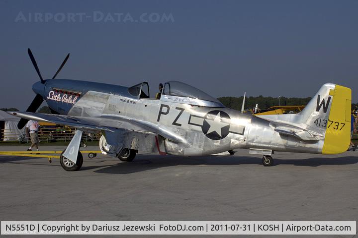 N5551D, North American P-51D Mustang C/N 124-48258 (45-11495), North American P-51D Mustang Little Rebel CN 45-11495, N5551D