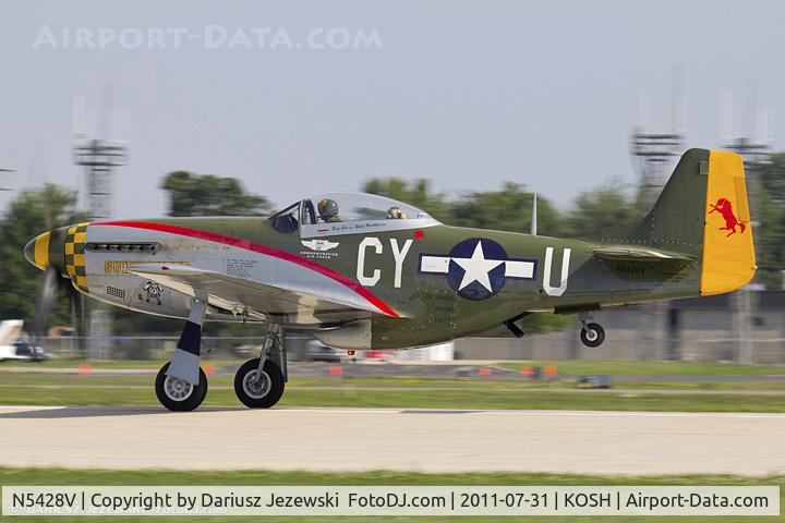 N5428V, 1944 North American P-51D Mustang C/N 122-39723, North American P-51D Mustang Gunfighter CN 122-39723, N5428V