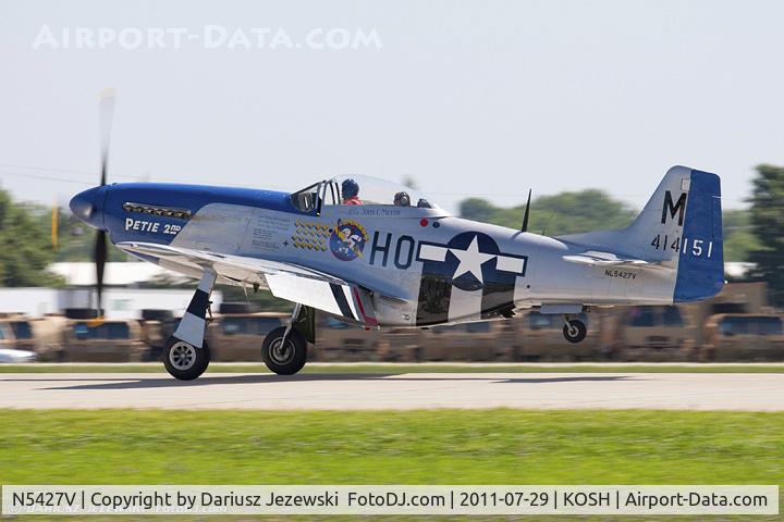 N5427V, 1944 North American F-51D Mustang C/N 44-72942, North American F-51D Mustang Petie 2nd CN 44-72942, NL5427V