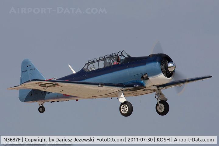 N3687F, 1958 North American SNJ-5 Texan Texan C/N 88-15902, North American SNJ-5 Texan Trust Me CN 88-15902, N3687F