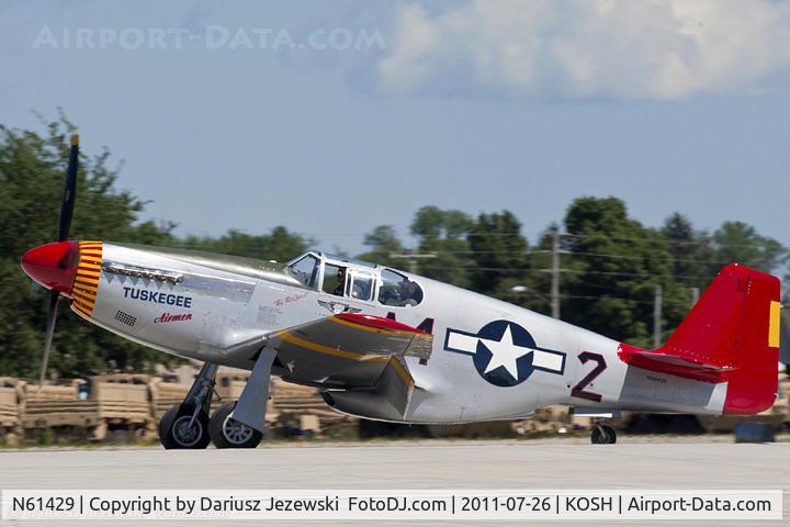 N61429, 1942 North American P-51C Mustang C/N 103-26199, North American P-51C Mustang Tuskegee Airman CN 103-26199, NX61429