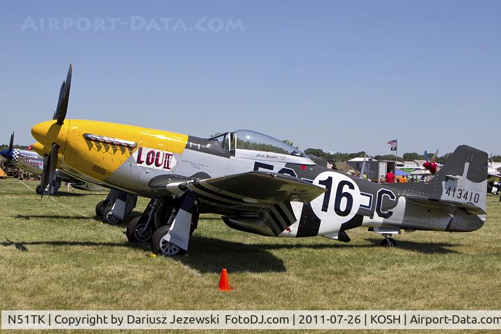 N51TK, North American F-51D Mustang C/N 44-63350, North American F-51D Mustang Lou IV CN 44-63350, N51TK
