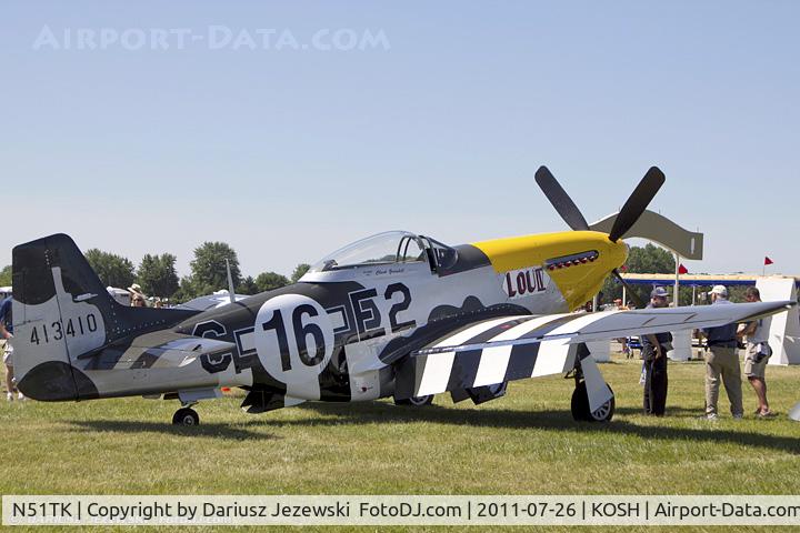 N51TK, North American F-51D Mustang C/N 44-63350, North American F-51D Mustang Lou IV CN 44-63350, N51TK