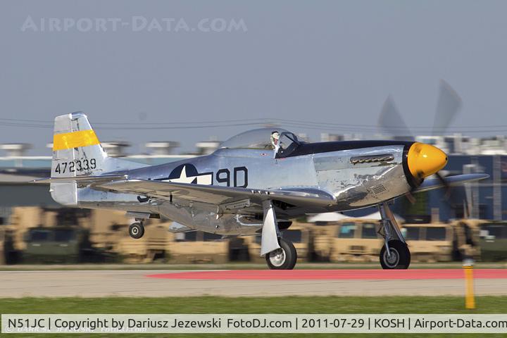 N51JC, 1944 North American P-51D Mustang C/N 122-38798, North American P-51D Mustang Brat III CN 44-72339, NL51JC