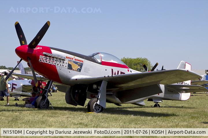 N151DM, 1944 North American F-51D Mustang C/N 44-13250, North American F-51D Mustang Ridge Runner CN 44-13250, NL151DM