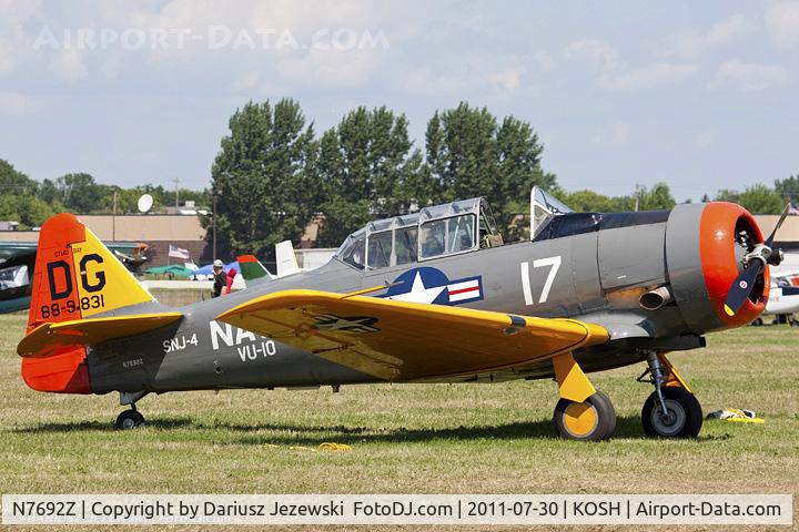 N7692Z, 1942 North American SNJ-4 Texan C/N 88-9831, North American SNJ-4 Texan CN 889831, N7692Z