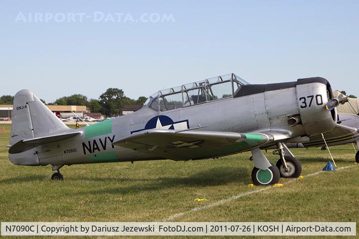 N7090C, North American SNJ-4 Texan C/N 88-13370, North American SNJ-4 Texan CN 88-13370, N7090C