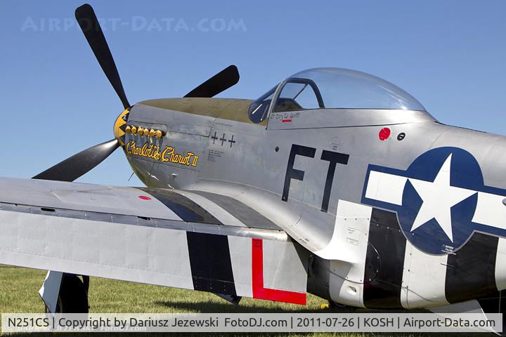 N251CS, North American F-51D Mustang C/N 44-74977N, North American F-51D Mustang “Charlotte's Chariot II” CN 44-74977N, N251CS